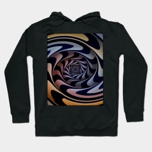 Psychedelic Abstract Illusion Spiral Print Hoodie